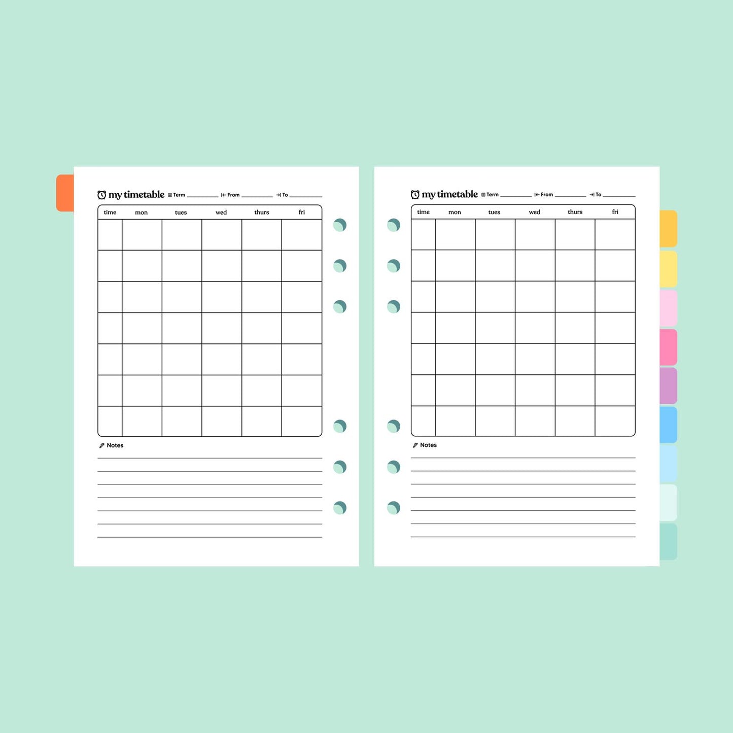 Academic Dated 2025 | 2026 A5 Planner Insert