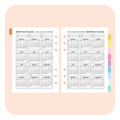 Teacher Undated A5 Planner Insert