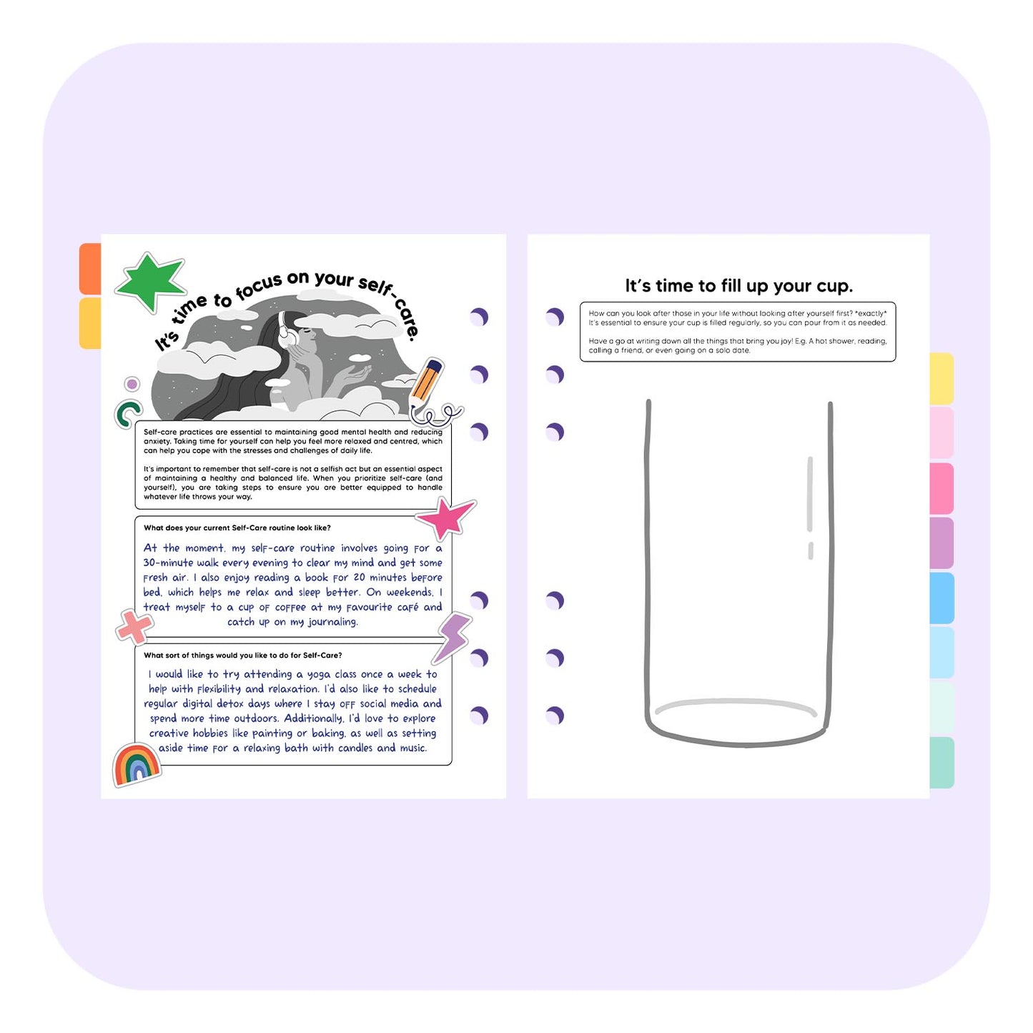 Anxiety Life Planner A5 Insert
