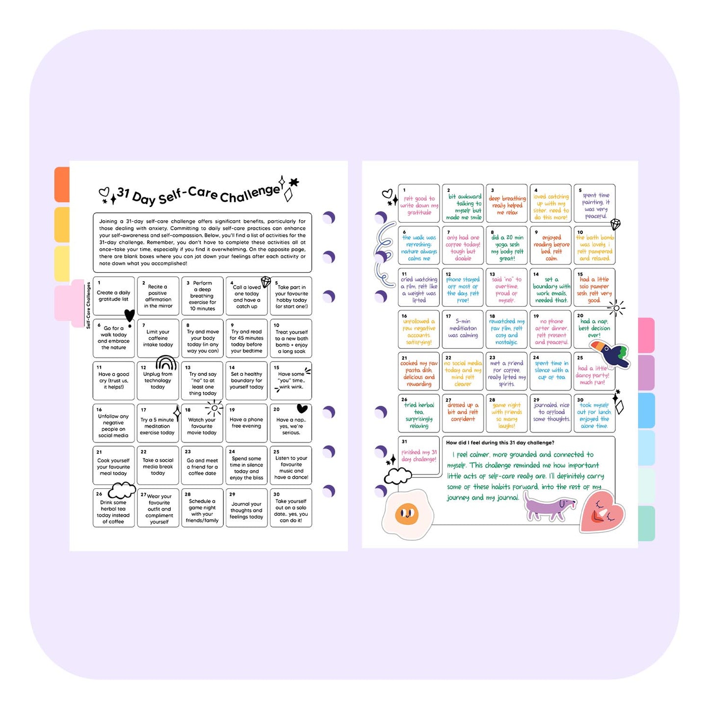 Anxiety Life Planner A5 Insert