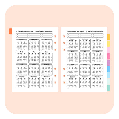 Teacher Undated A5 Planner Insert