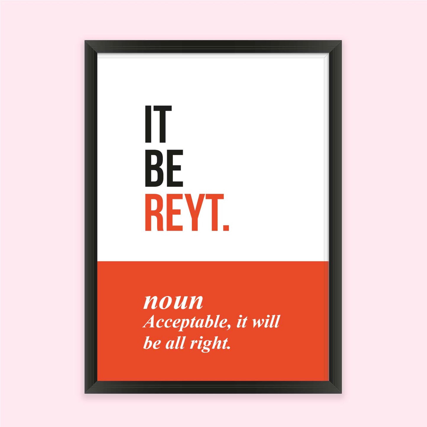 Posi Posters - Yorkshire "It Be Reyt"
