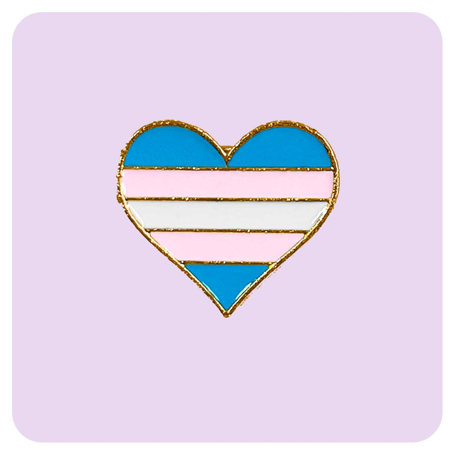 Pride Trans Heart Enamel Pin