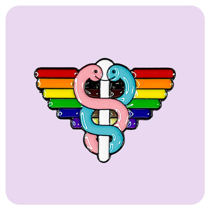 Pride Medical Badge Enamel Pin