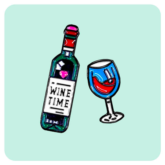 Wine Time Bundle Enamel Pin