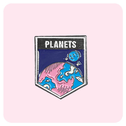 Planets Badge Enamel Pin
