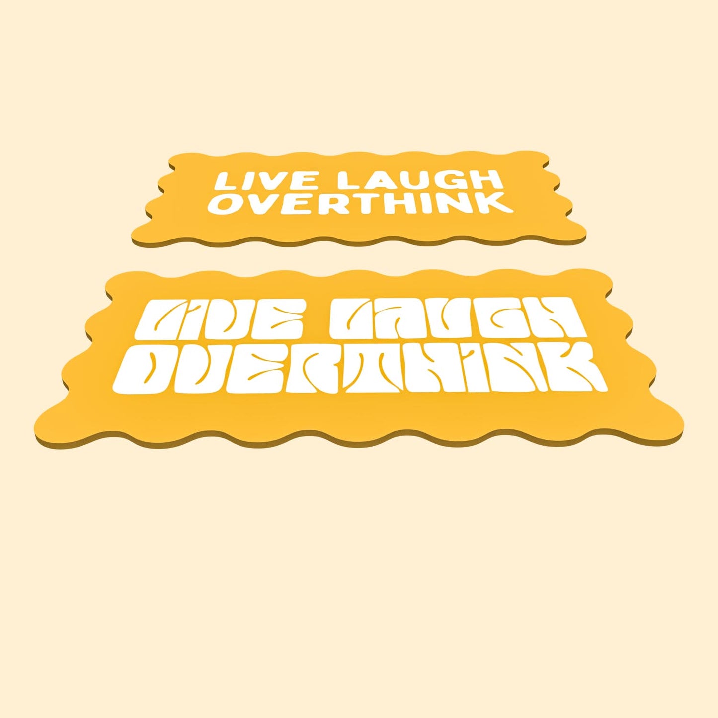 Seconds - Decor Board - 'Live, Laugh, Overthink'