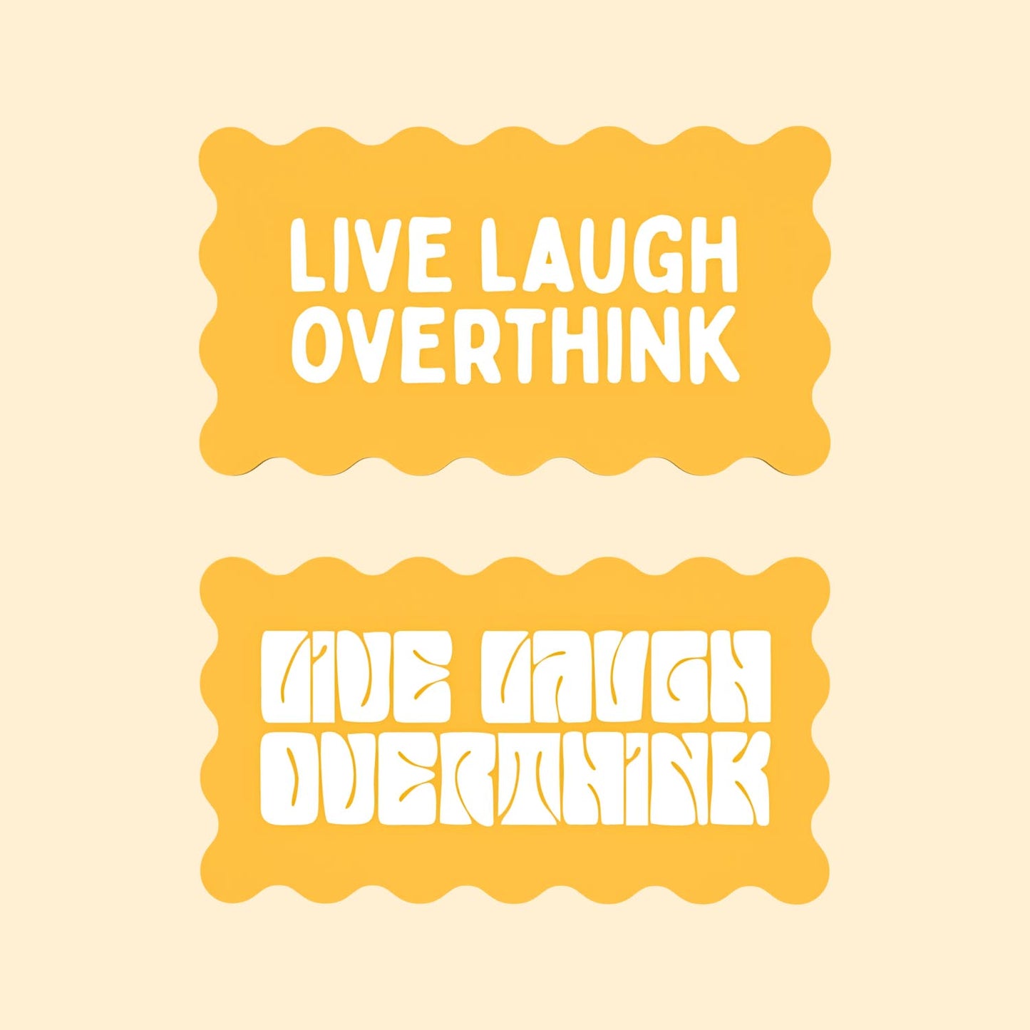 Seconds - Decor Board - 'Live, Laugh, Overthink'