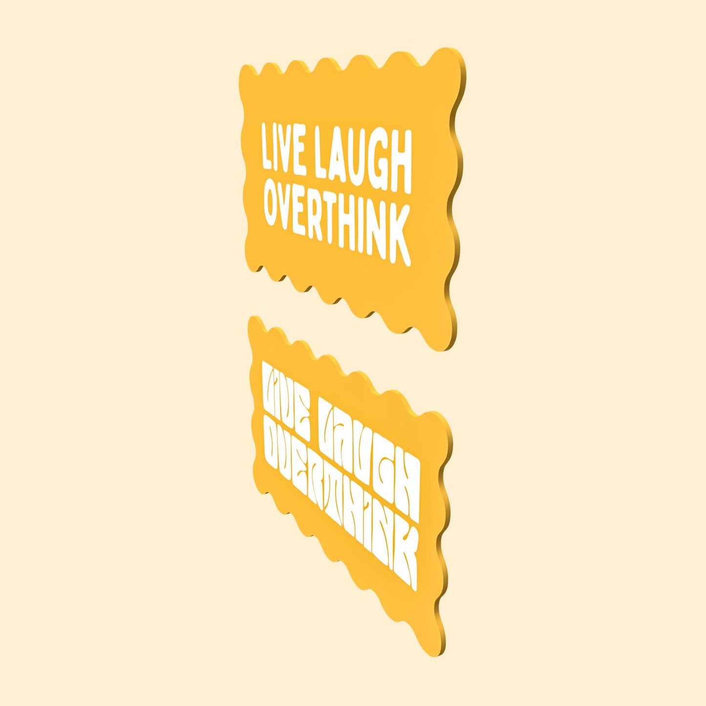 Seconds - Decor Board - 'Live, Laugh, Overthink'