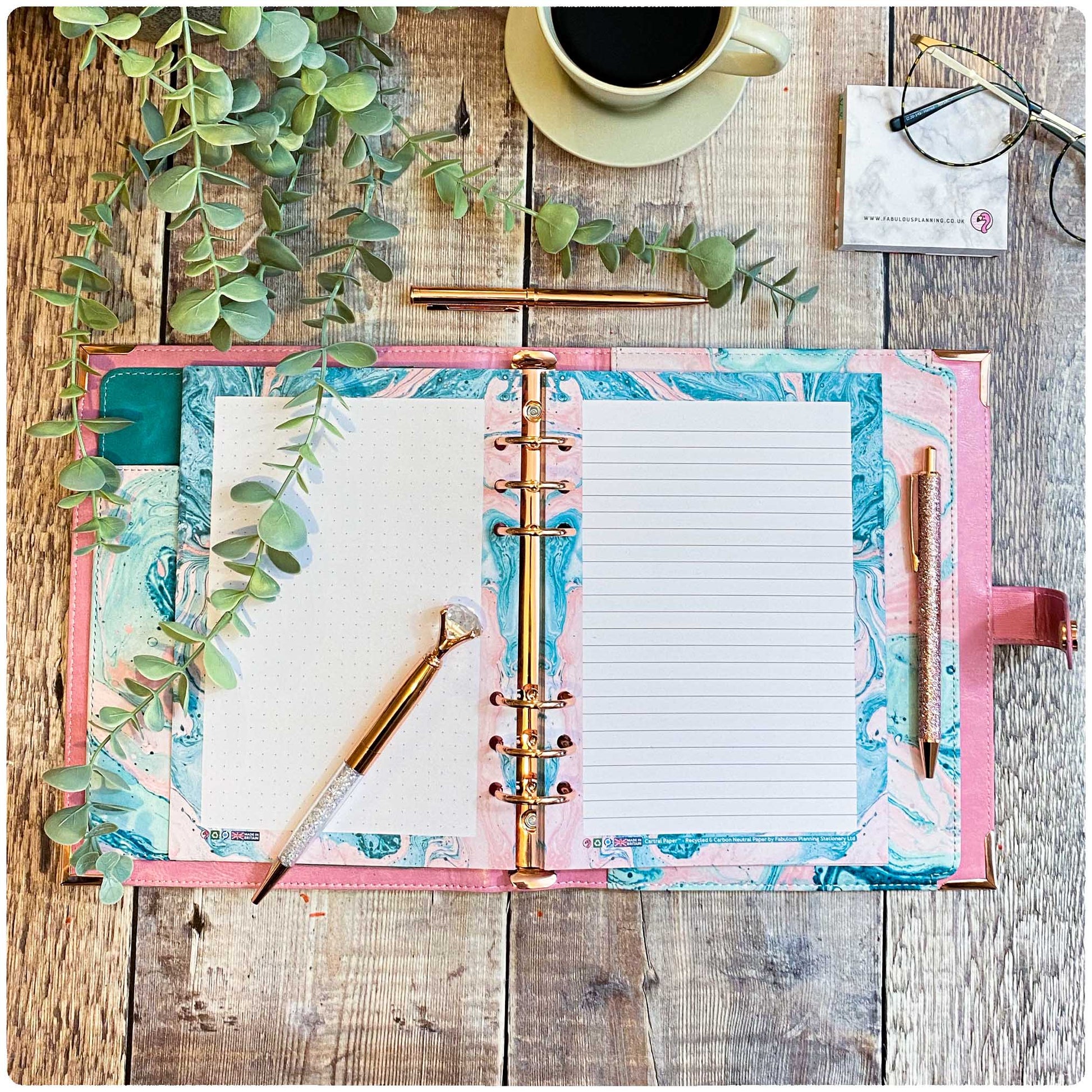 A5 - Cartral Paper - Insert - Acid Wash - Fabulous Planning - [W] A5 - CARTRAL - ACIDWASH