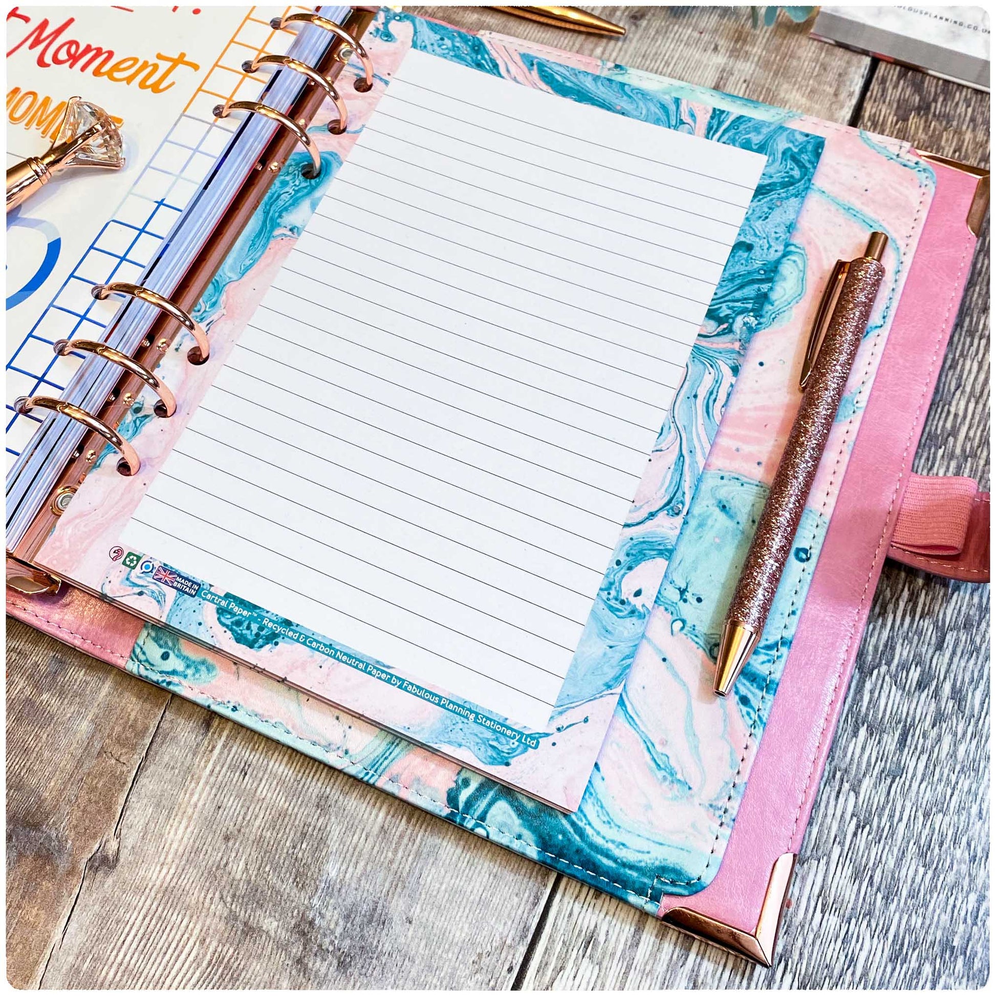 A5 - Cartral Paper - Insert - Acid Wash - Fabulous Planning - [W] A5 - CARTRAL - ACIDWASH