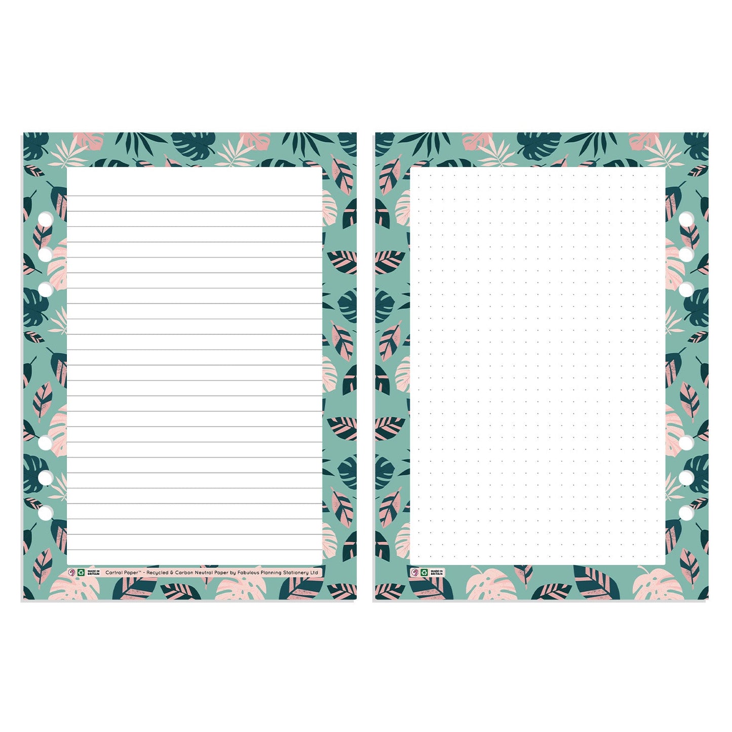 A5 - Cartral Paper - Insert - Botanical - Fabulous Planning - [W] A5 - CARTRAL - BOTANICAL