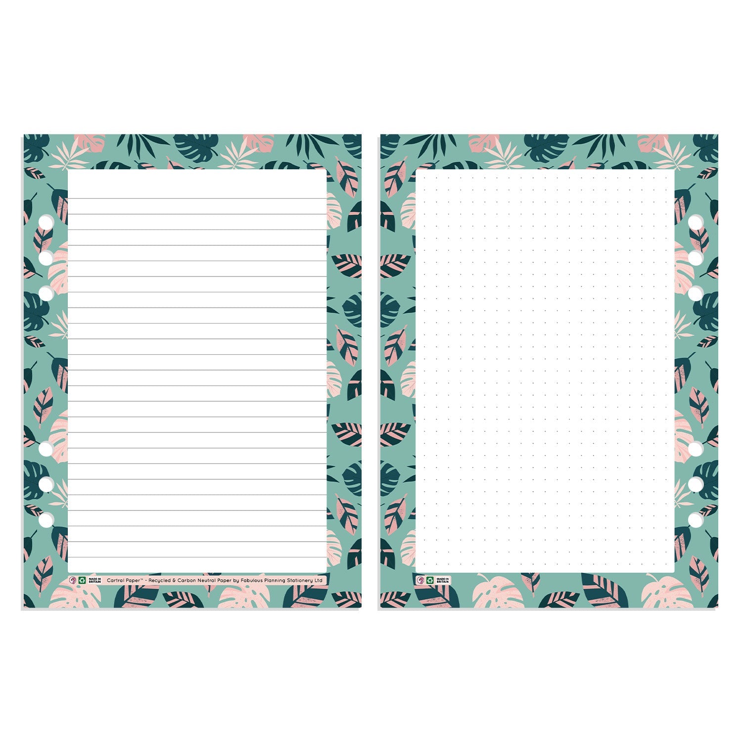 A5 - Cartral Paper - Insert - Botanical - Fabulous Planning - [W] A5 - CARTRAL - BOTANICAL