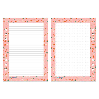 A5 - Cartral Paper - Insert - Candy Cane Lane - Fabulous Planning - [W] A5 - CARTRAL - CANDYCANE