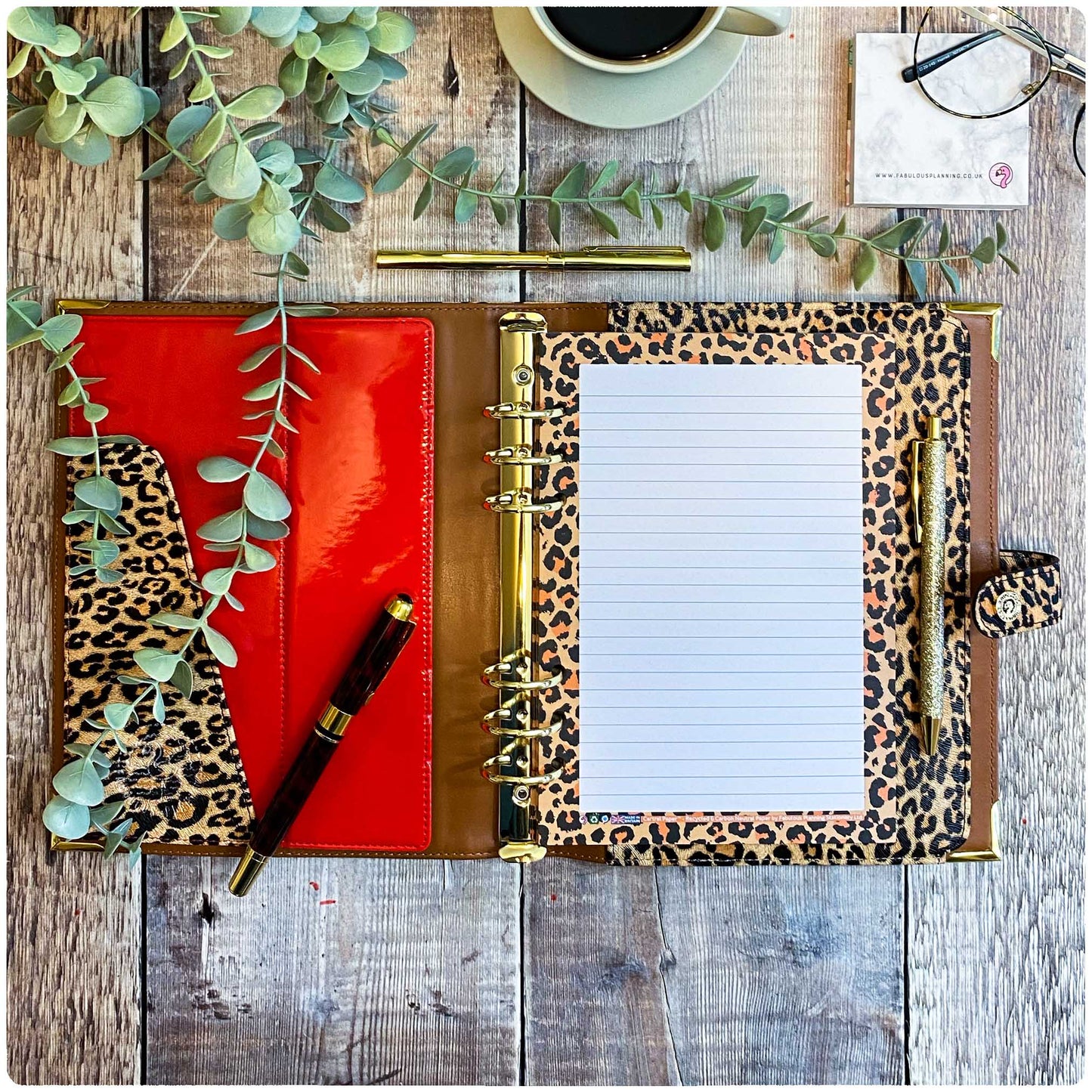 A5 - Cartral Paper - Insert - Leopard - Fabulous Planning - [W] A5 - CARTRAL - LEOPARD