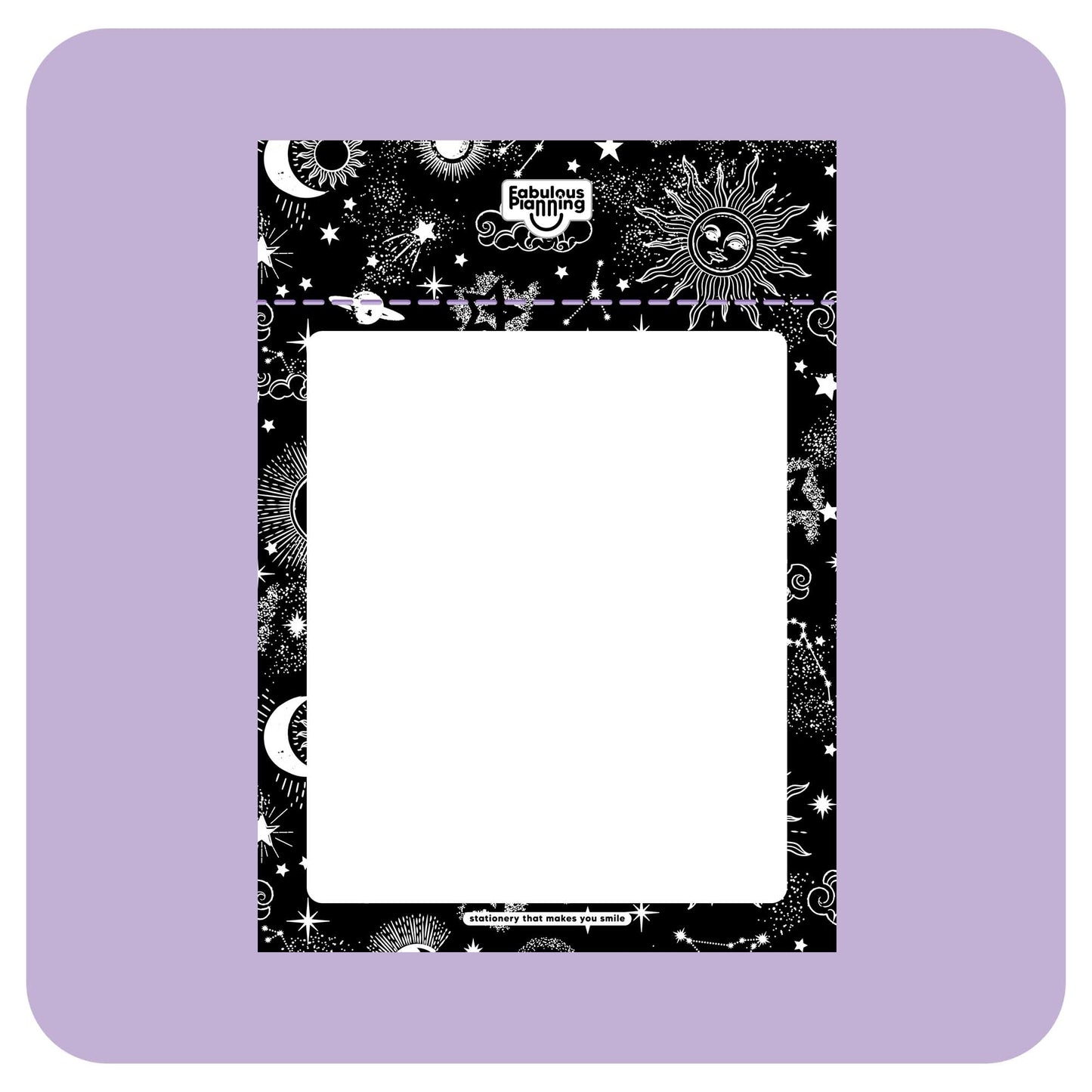 A5 Refill Pad - Astronomy - Fabulous Planning - A5PAD - ASTRO - BLANK - SCREW - MAG