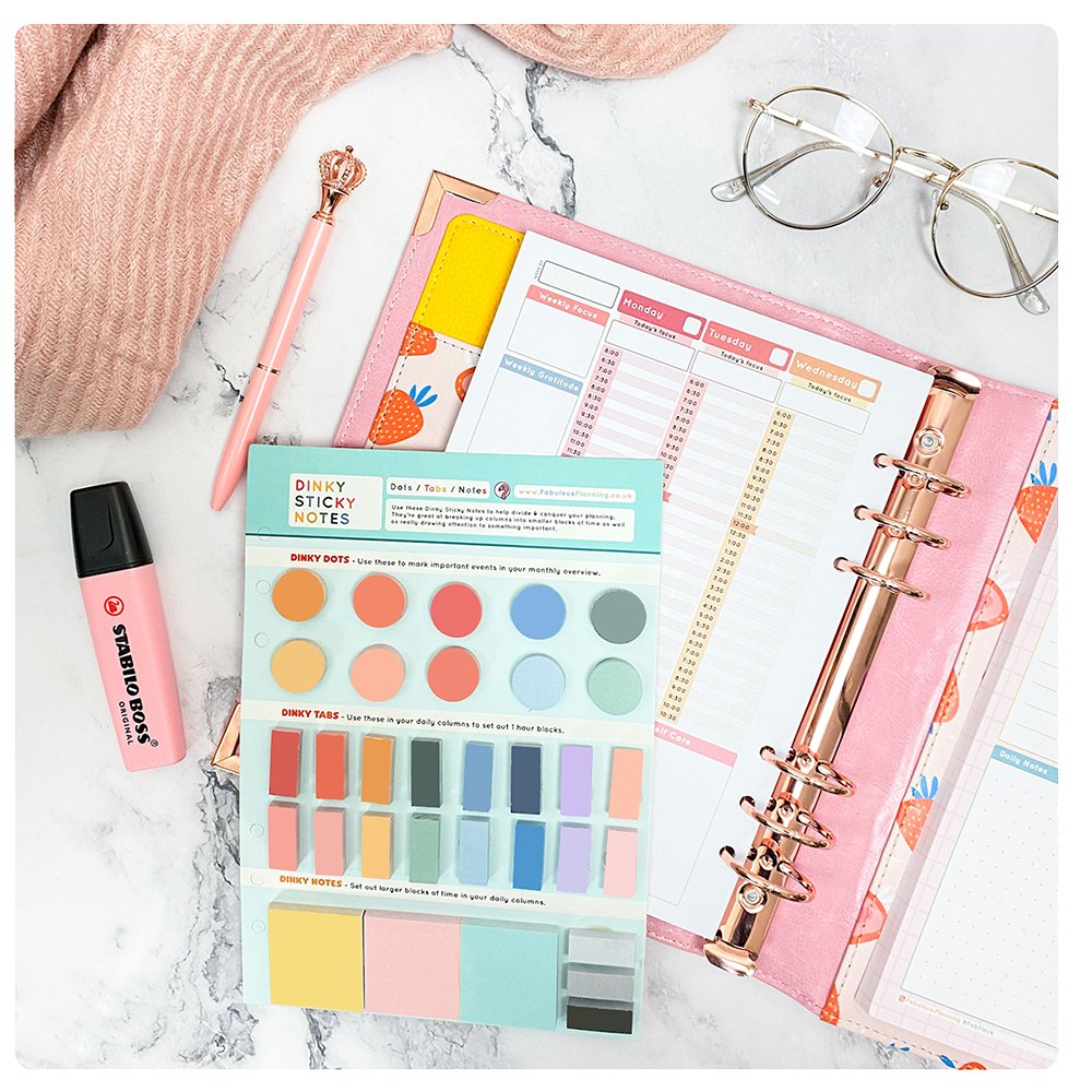 A5 Sticky Notes - Organiser Insert – Fabulous Planning