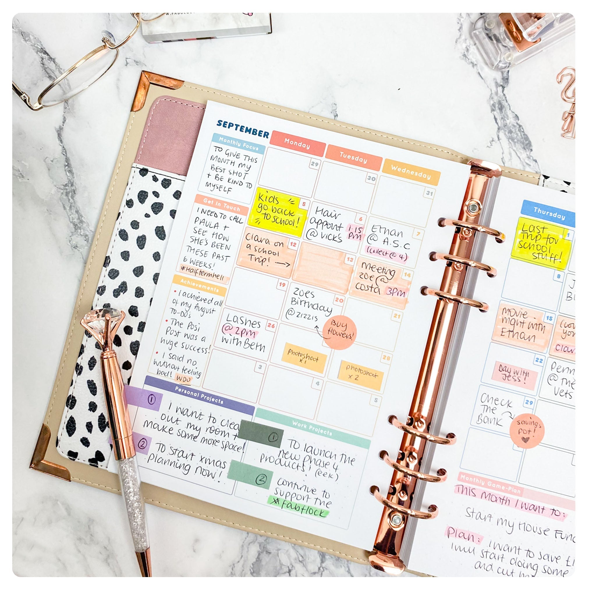 A5 Sticky Notes - Organiser Insert – Fabulous Planning