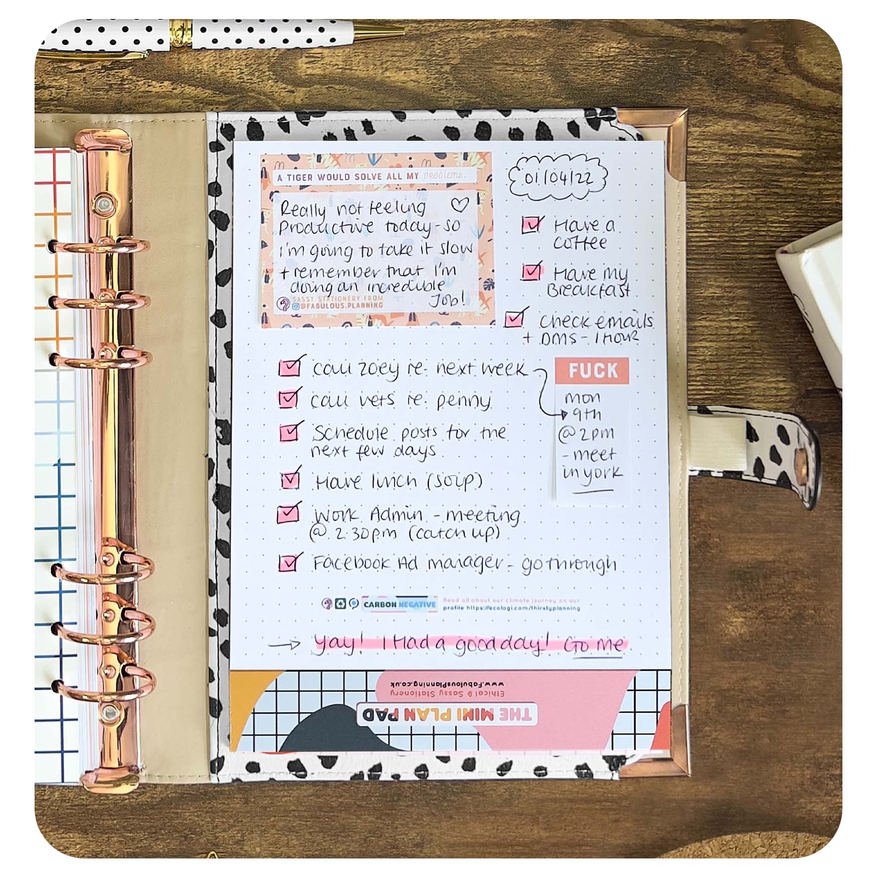 A5 - The Mini Plan Pad - 5 Pack - Seconds - Fabulous Planning - 2NDS - THEMINIPLAN - 5PACK