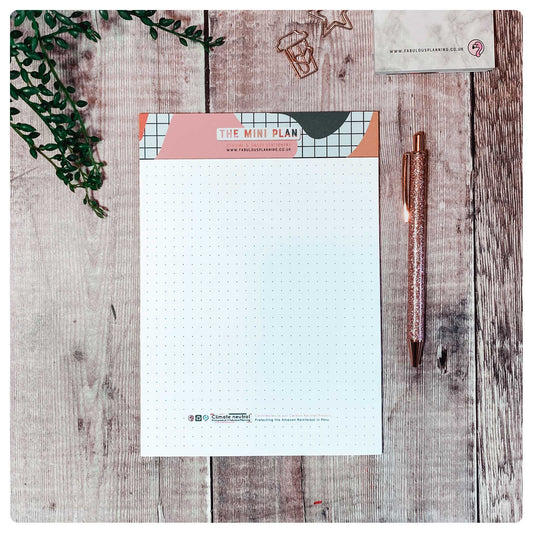 Bossy Girl Journey A5 Spiral Daily Planner - Undated, Rose Print Design, Goal Setting Planner