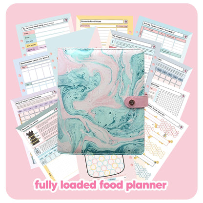 Acid Wash - Food Diary Organiser P3 - Fabulous Planning - FO - ACIW - CAL - NMP