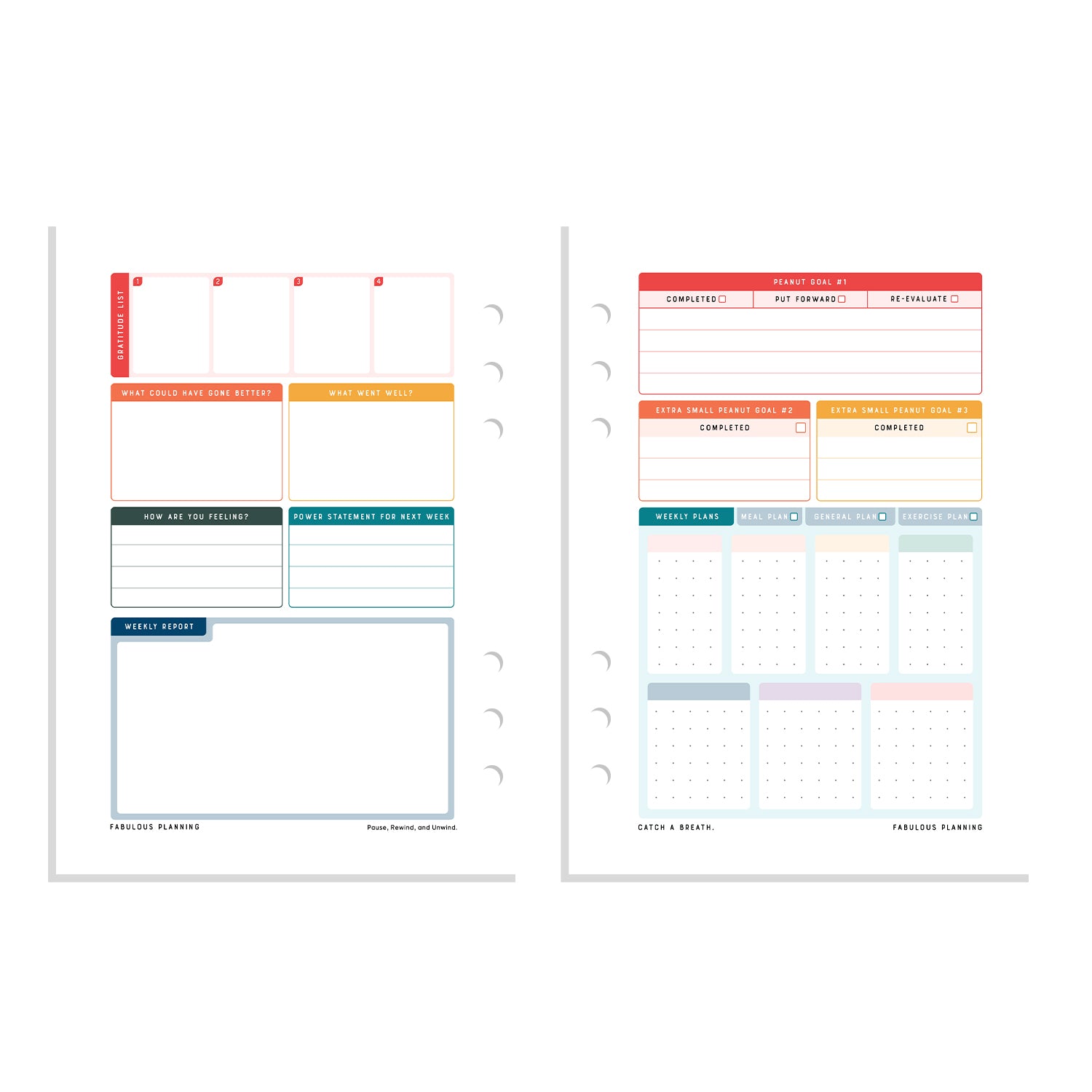 Acid Wash Organiser - Undated Daily Diary P3 - Fabulous Planning - FO - ACIWASH - PD - EET