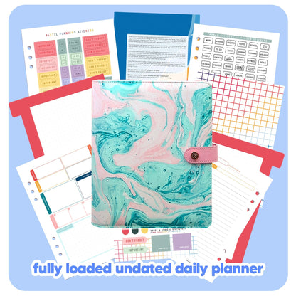 Acid Wash Organiser - Undated Daily Diary P3 - Fabulous Planning - FO - ACIWASH - PD - NMP