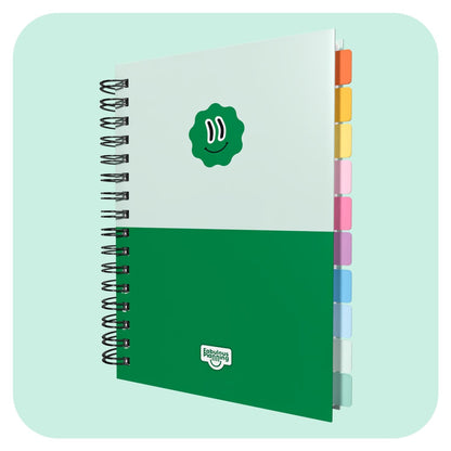 Anxiety Life Journal - Fabulous Planning - SPIRAL - ANXIETY - GREEN