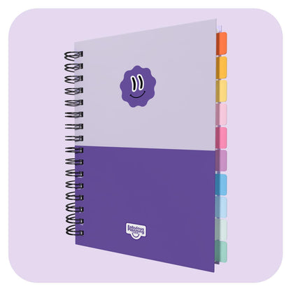 Anxiety Life Journal - Fabulous Planning - SPIRAL - ANXIETY - PURPLE