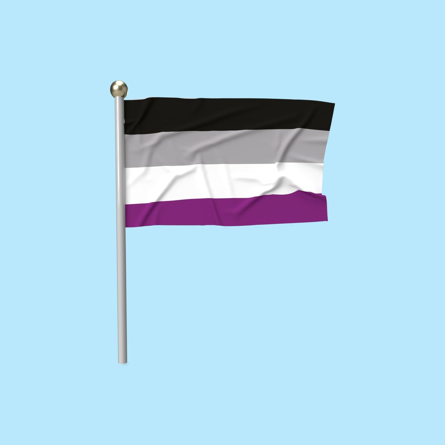 Asexual - Pride Flag - Fabulous Planning - Flag - Asexual