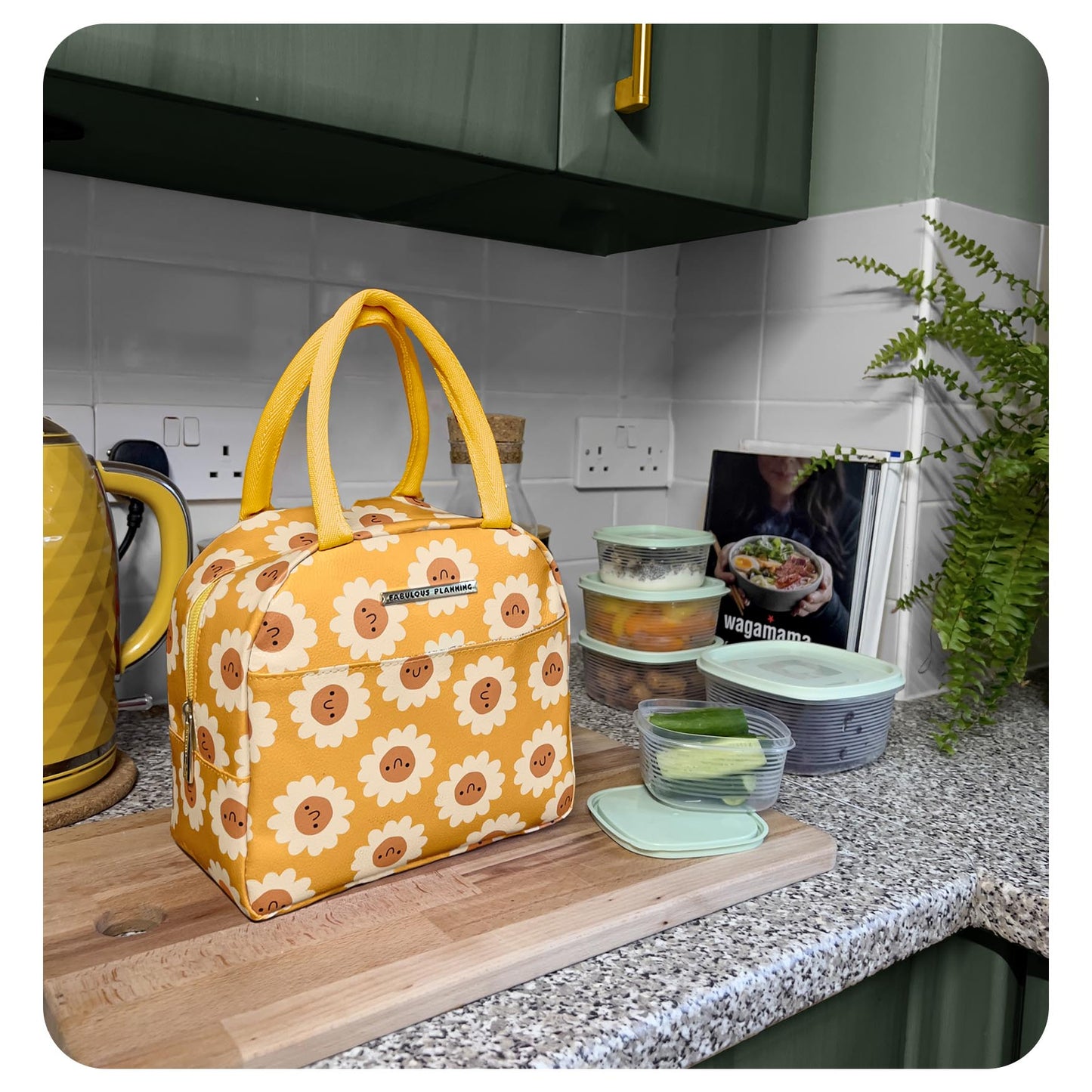 Botanical Cheetah Lunch Bag - Fabulous Planning - LUNCH - BOCHEETAH