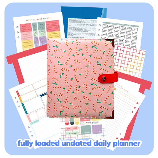 Christmas Organiser - Undated Daily Diary P3 - Fabulous Planning - FO - XMAS - PD - NMP