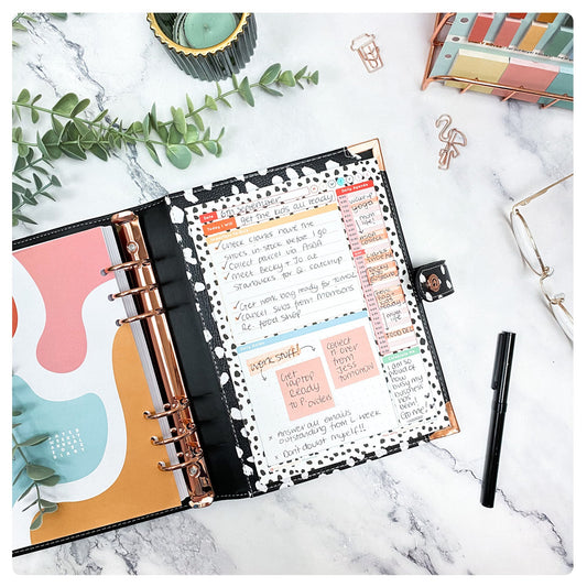 Dalmatian A5 Daily Agenda Pad - Fabulous Planning - DALMAT - DAILYAGENDA - Q1