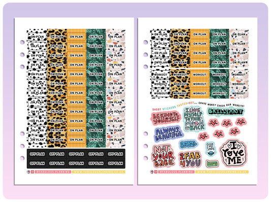 Exotic On & Off Plan Stickers - Fabulous Planning - EXOTIC - OPS - WS