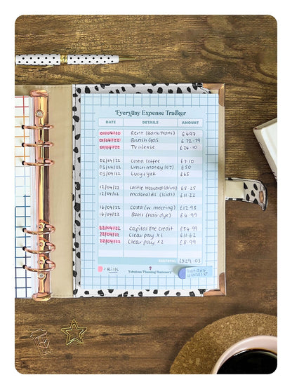 Expenses Slide Pad - Fabulous Planning - EXPENSE - SLIDE - Q1