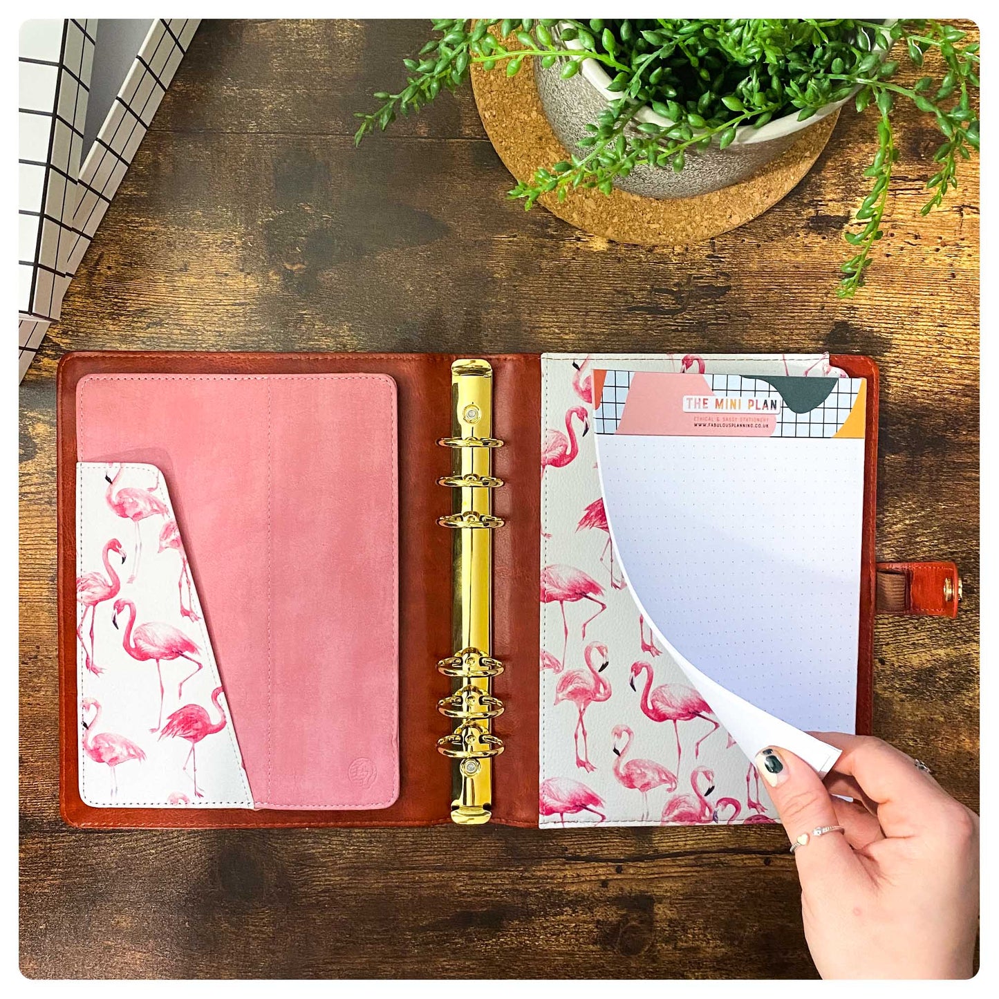 Flamingo Organiser - Undated Daily Diary P3 - Fabulous Planning - FO - FLAMINGO - PD - EET