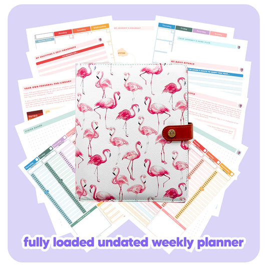 Flamingo - Undated Weekly "2024" Organiser
