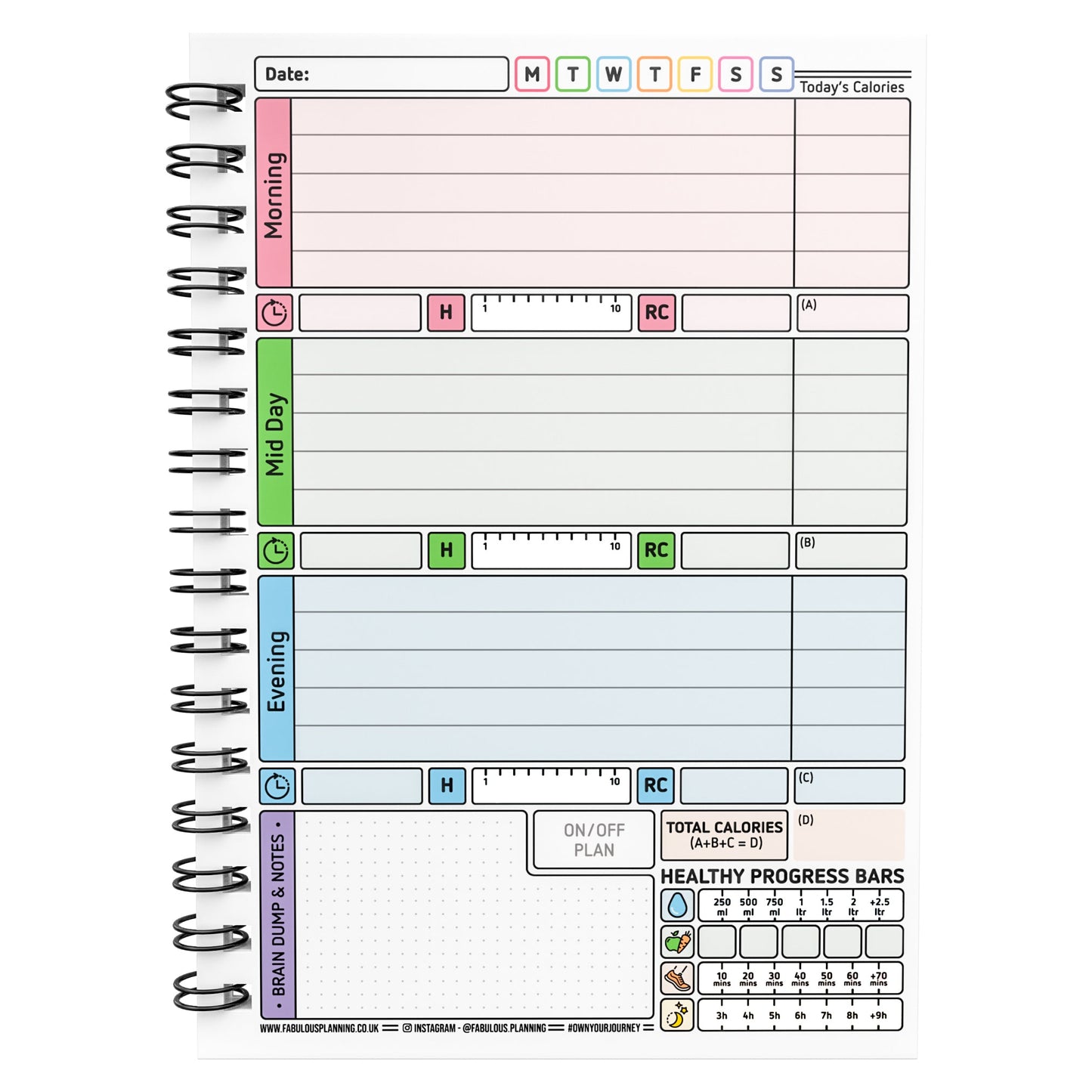 Food Diary - C11 - Calorie Counting - Fabulous Planning - [W] 3MTH - CAL - C11+