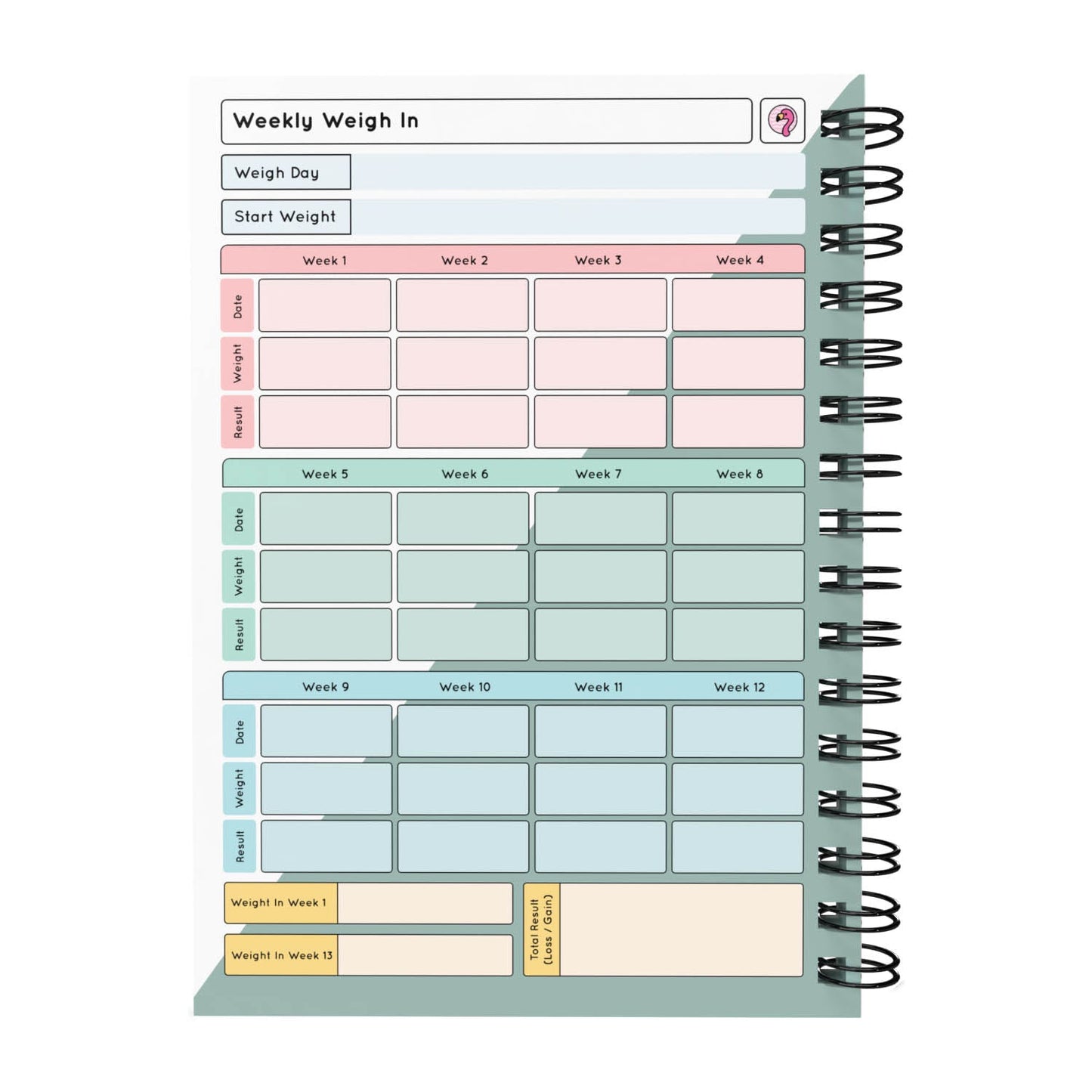 Food Diary - C14 - Slimming World Compatible - Compact - Fabulous Planning - [W] 3MTH - SW2 - C14+