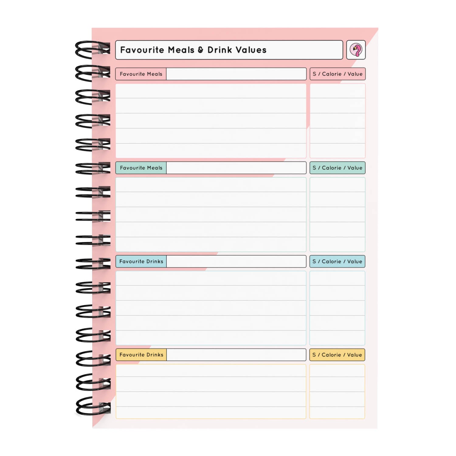 Food Diary - C55 - Weight Watchers Compatible - Fabulous Planning - 3MTH - NWW - C55