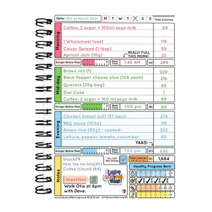 Food Diary - C72 - Calorie Counting - Fabulous Planning - [W] 3MTH - CAL - C72+