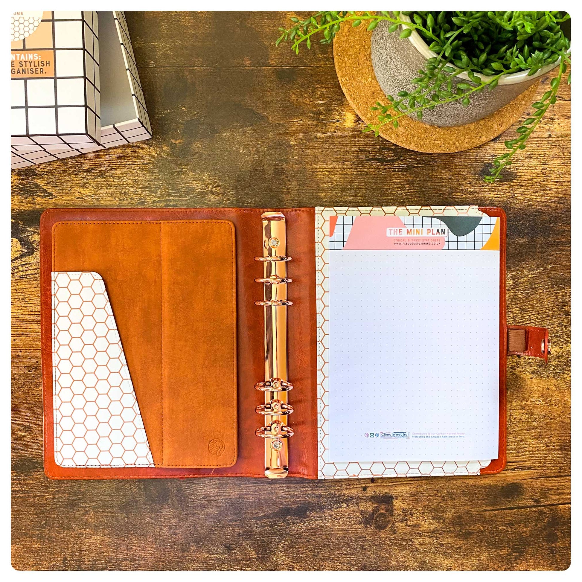 Honeycomb Organiser - Undated Daily Diary P3 - Fabulous Planning - FO - HONEY - PD - EET