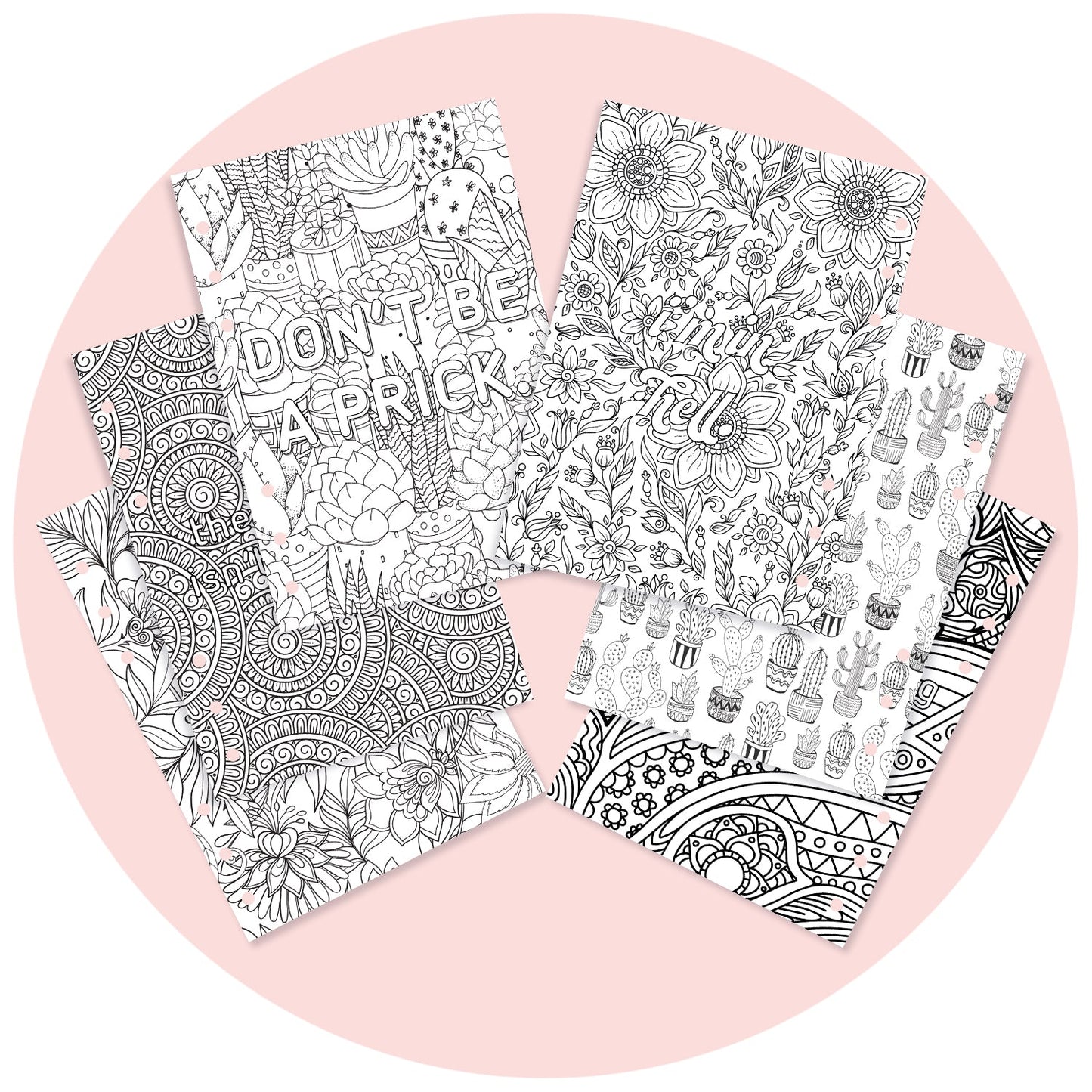 Inserts - Sassy & Explicit Colouring Pack - Fabulous Planning - [PACK] COLOUR