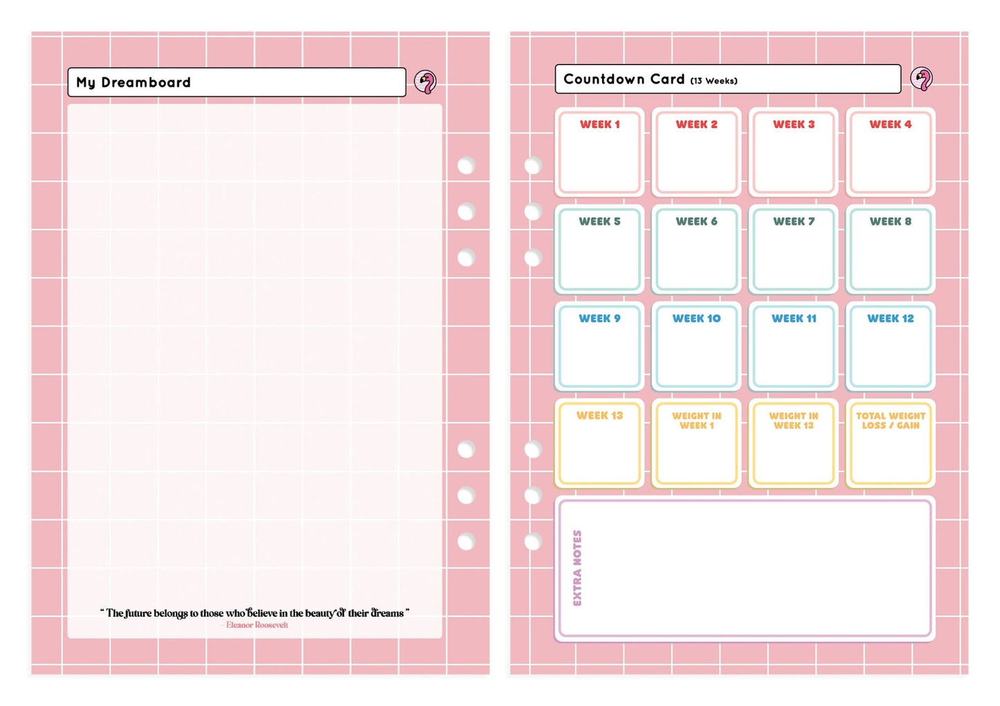 Keto - Organiser Refill - Fabulous Planning - P4 - KETO - 7WK - REFILL