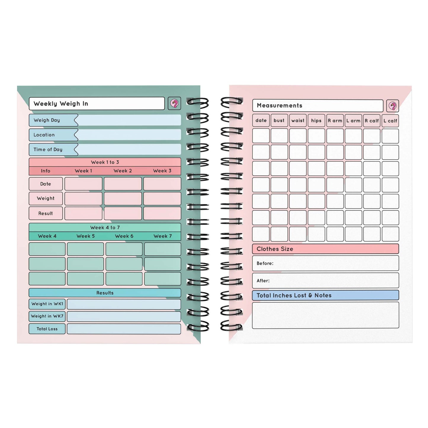 Mini Food Diary - C10 - SW Compatible - Spacious - Fabulous Planning - [W] 7WK - A6 - C10