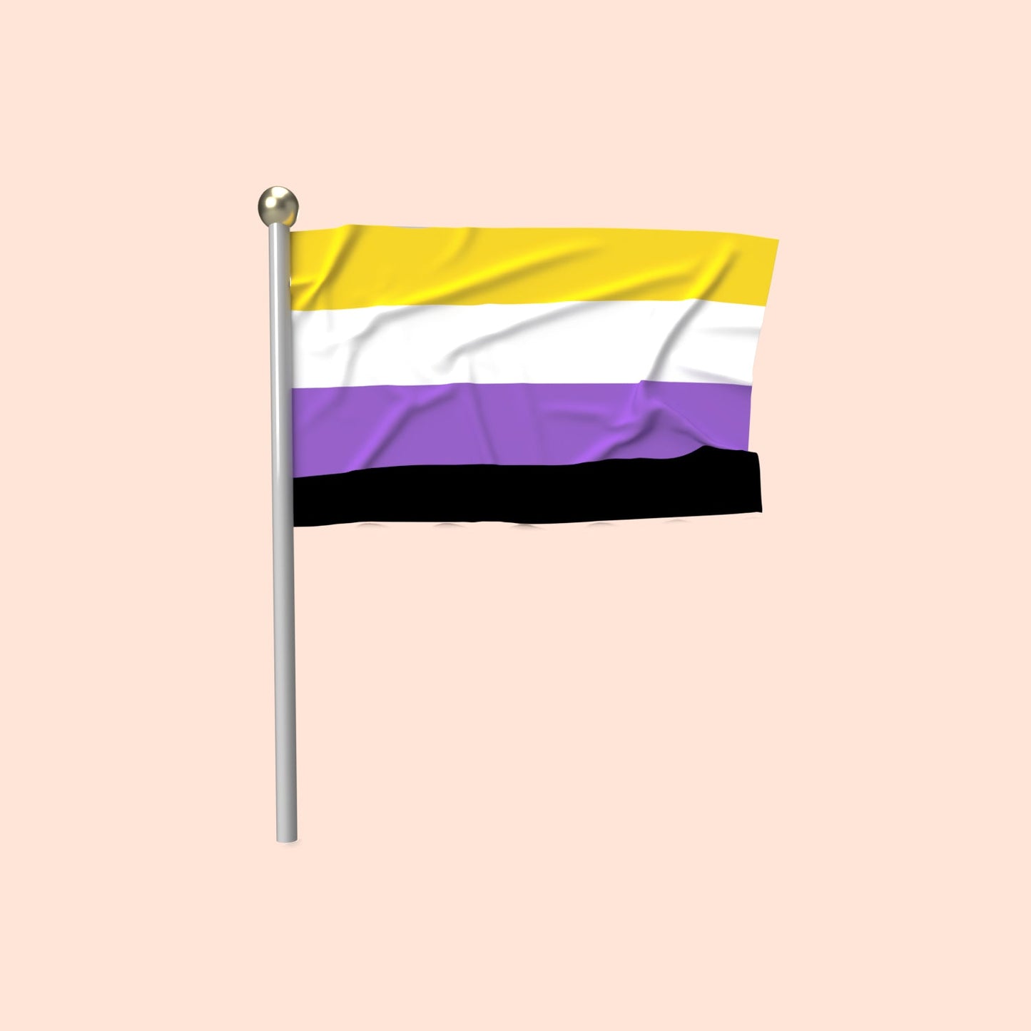 Non Binary - Pride Flag - Fabulous Planning - Flag - Non Binary