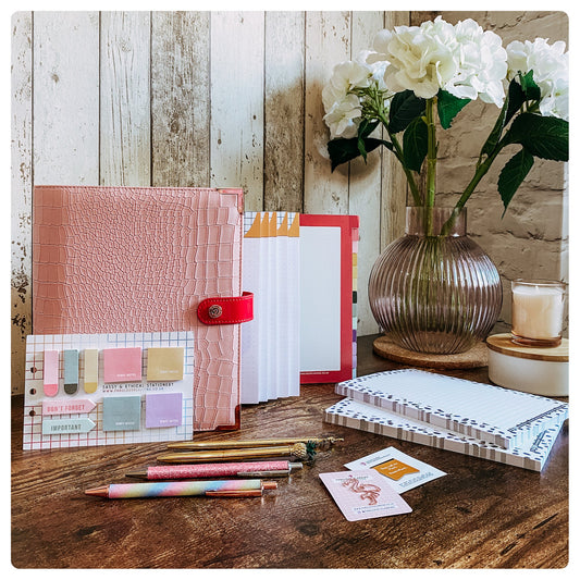 Pink Croc Organiser - P3 Stationery Bundle - Fabulous Planning - [STATBUN] PCROC - GFL - CC