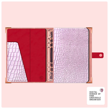 Pink Croc Organiser - P3 Stationery Bundle - Fabulous Planning - [STATBUN] PCROC - GFL - CC