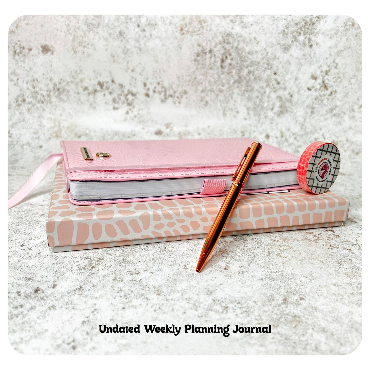 Pink Croc - Planning Journal - Fabulous Planning - P4 - PNKCR - UND - WKLY