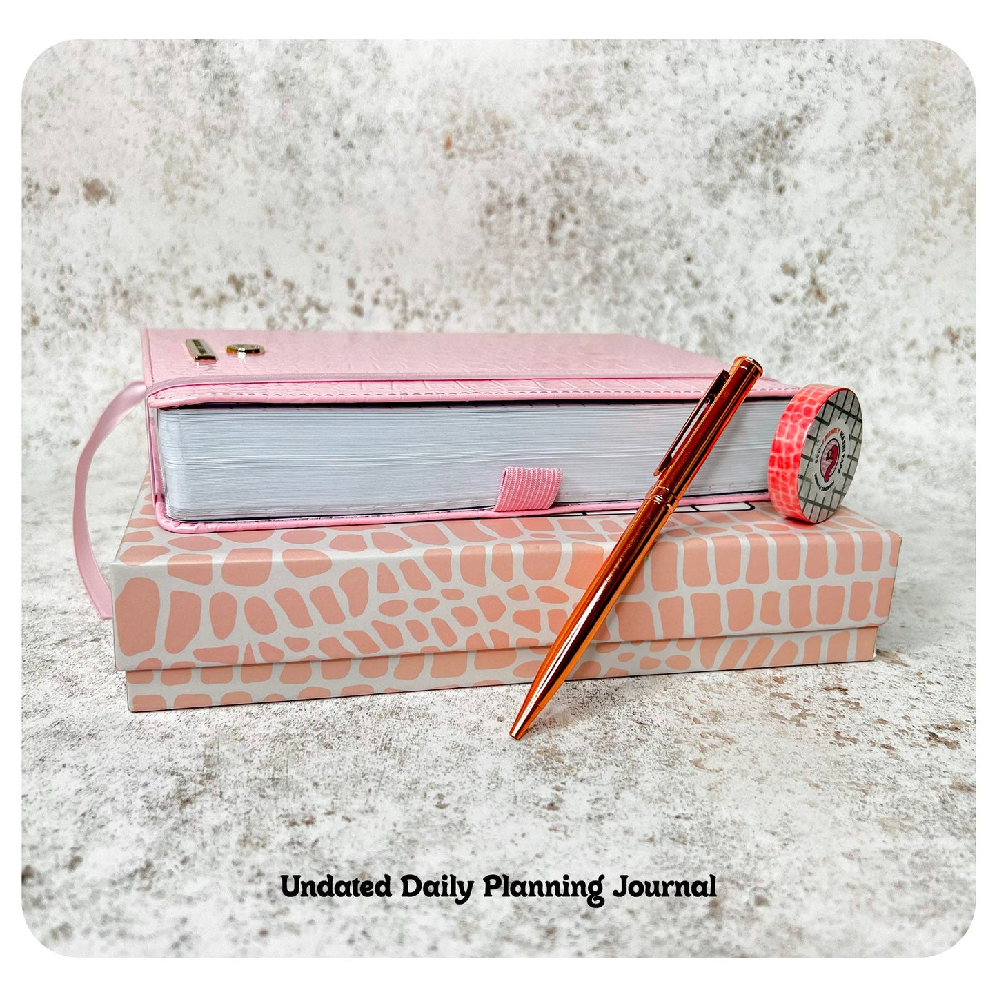 Pink Croc - Planning Journal - Fabulous Planning - P4 - PNKCR - UND - WKLY